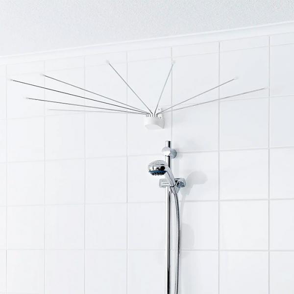 Ridder 180 grader badeforh&aelig;ng m/oph&aelig;ng - Transparent