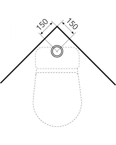 Gustavsberg Nautic 1591 toilet m/Hygienic Flush - Stor fod