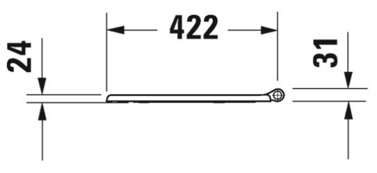 Duravit 1930 toiletsæde m/softclose