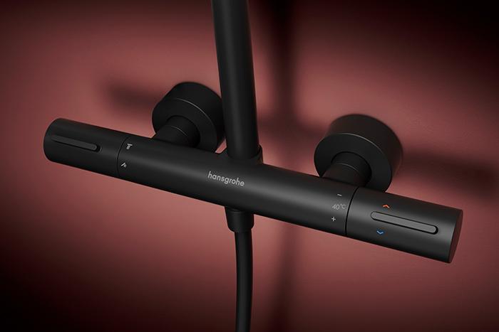 hansgrohe Raindance Alive S Puro Showerpipe 300 1jet m/EcoSmart - Mat sort