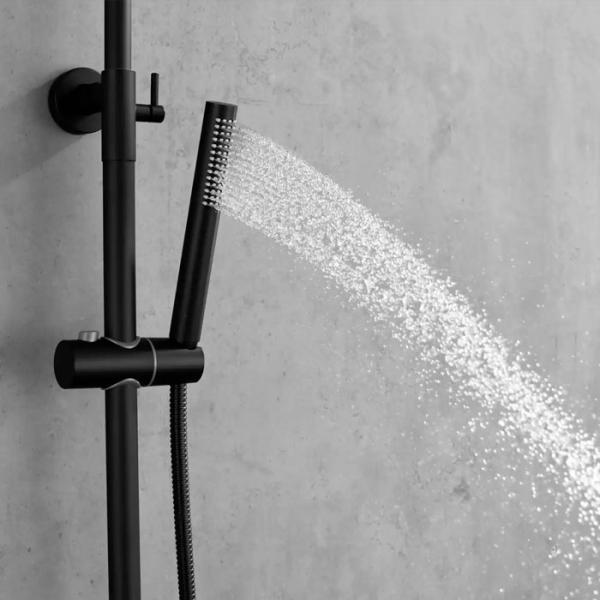 Lavabo Studio 250 komplet brusesystem - Mat sort Lavabo Studio 250 komplet brusesystem - Mat sort