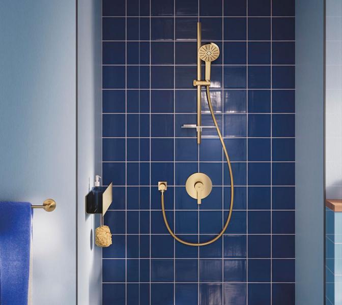 Grohe Vitalio Joy+ 120 brusesæt - Børstet Cool Sunrise Grohe Vitalio Joy+ 120 brusesæt - Børstet Cool Sunrise