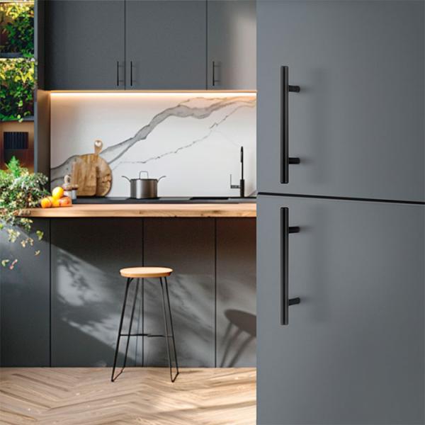 Beslagsboden BB578 m&oslash;belgreb - 150mm - Mat sort