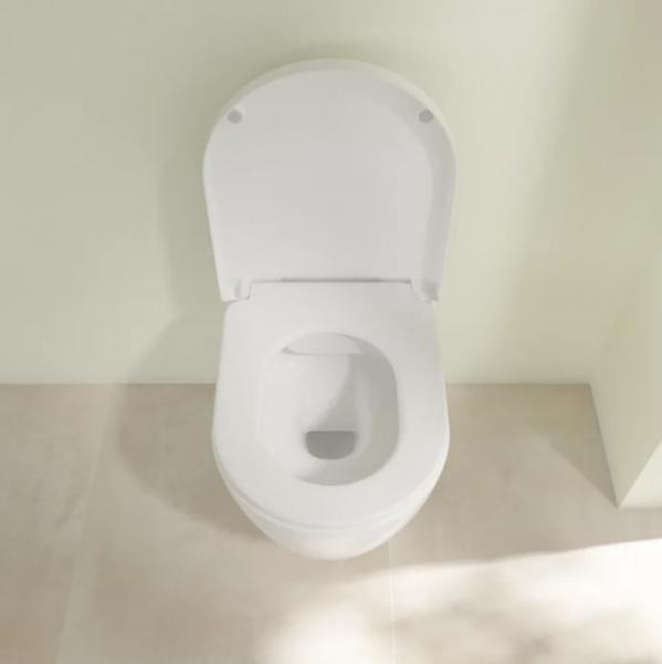 Villeroy & Boch Avento Rimless væghængt toilet inkl. sæde - Hvid