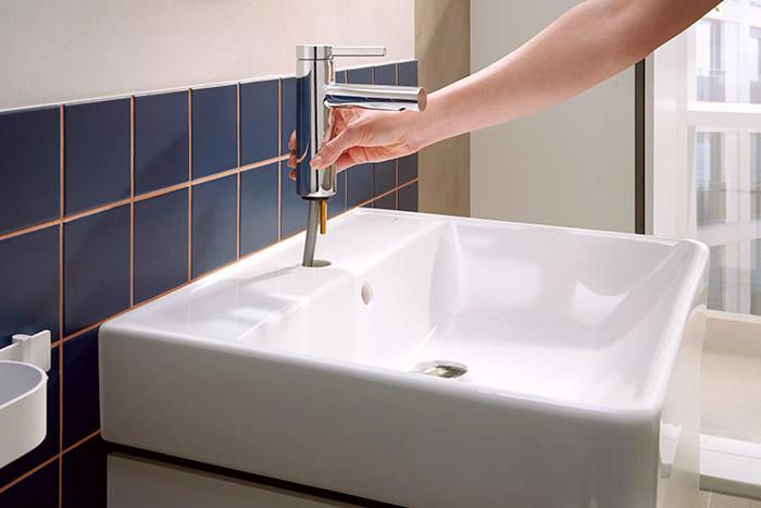 hansgrohe Zesis S h&aring;ndvaskarmatur 100 CoolStart m/push-open bundventil - Krom