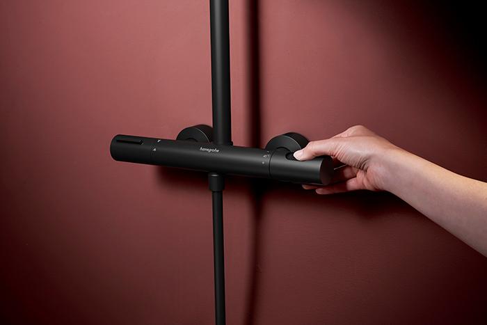 hansgrohe Raindance Alive S Puro Showerpipe 300 1jet m/EcoSmart - Mat sort