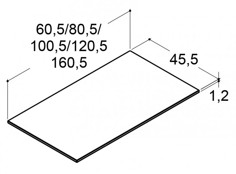 Dansani Silestone bordplade 160 cm - Eternal Statuario