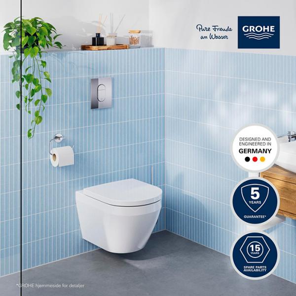 Grohe Solido Euro toiletpakke m/sæde, cisterne og betjening i krom Grohe Solido Euro toiletpakke m/sæde, cisterne og betjening i krom