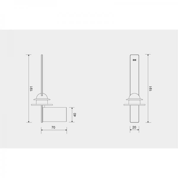 Unidrain ReFrame reserve toiletpapirholder - Messing