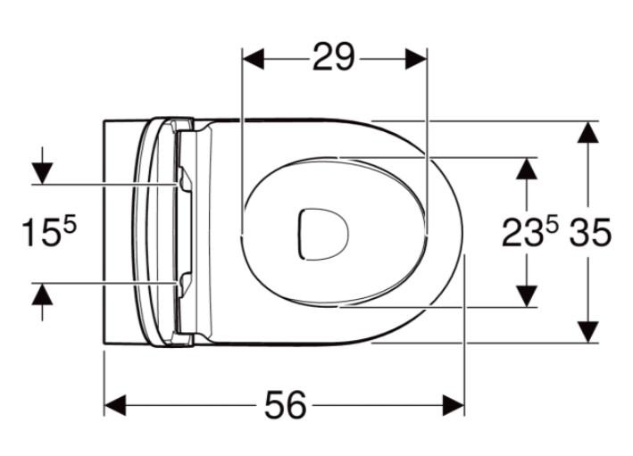 Geberit iCon BTW mat hvid gulvtoilet m/hvid Monolith cisterne