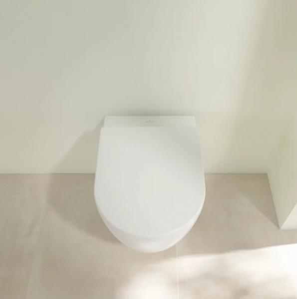 Villeroy & Boch Avento Rimless væghængt toilet inkl. sæde - Hvid