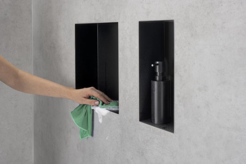 Hansgrohe XtraStoris indbygget hylde 300x300x100 - Mat sort