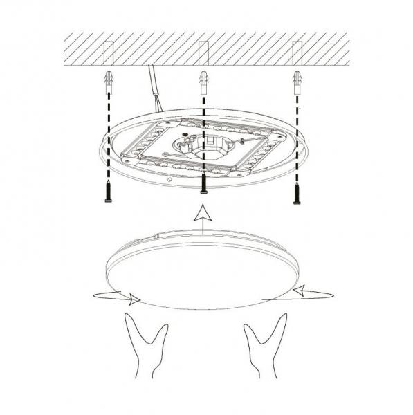 Eglo Pogliola væg- og loftslampe