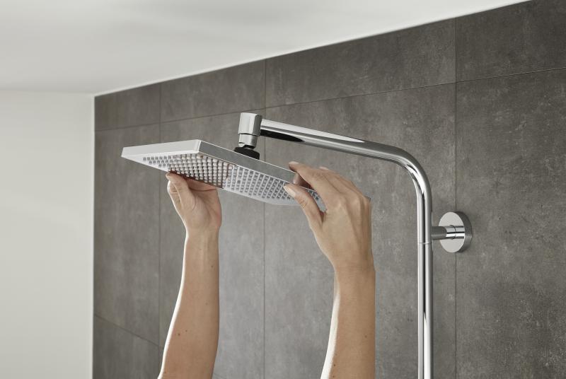hansgrohe Crometta E 240 Showerpipe m/Ecosmart 1jet - Krom