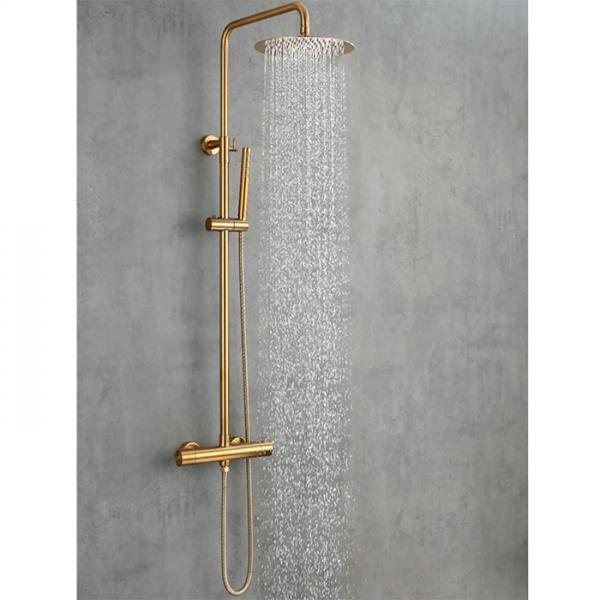 Lavabo Studio og Mira RS komplet pakke til badev&aelig;relset - B&oslash;rstet messing PVD