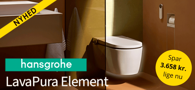 Nyhed: hansgrohe LavaPura douchetoilet p&aring; tilbud